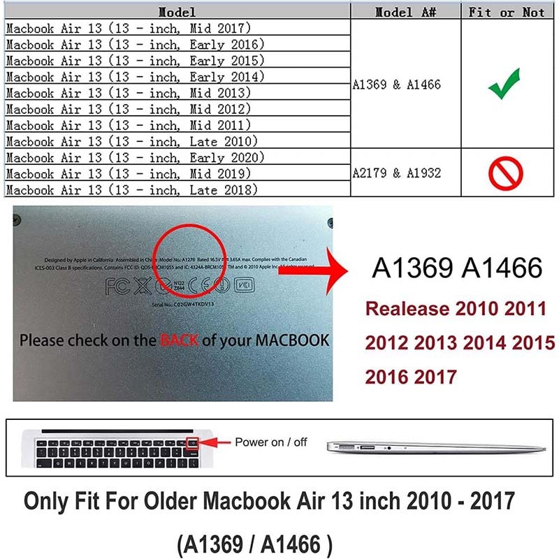 Husa pentru notebook, 13.3", MacBook Air 13 Compatibil 2017 2016 2015 2014 2013 2012 2011 2010 Lansare, Carcasa Hard Shell Mat neteda pentru Model A1369/A1466, Burgundy