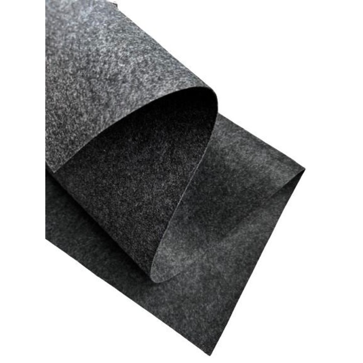 Fetru rigid 1mm 30X100cm, gri pestrit