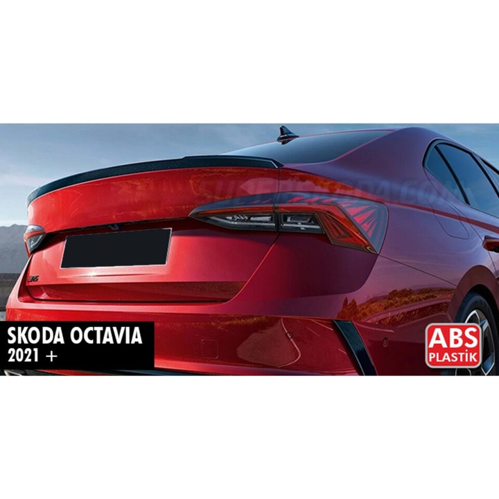 Csomagtér légterelő kompatibilis Skoda Octavia 4 IV 2020->, fényes fekete
