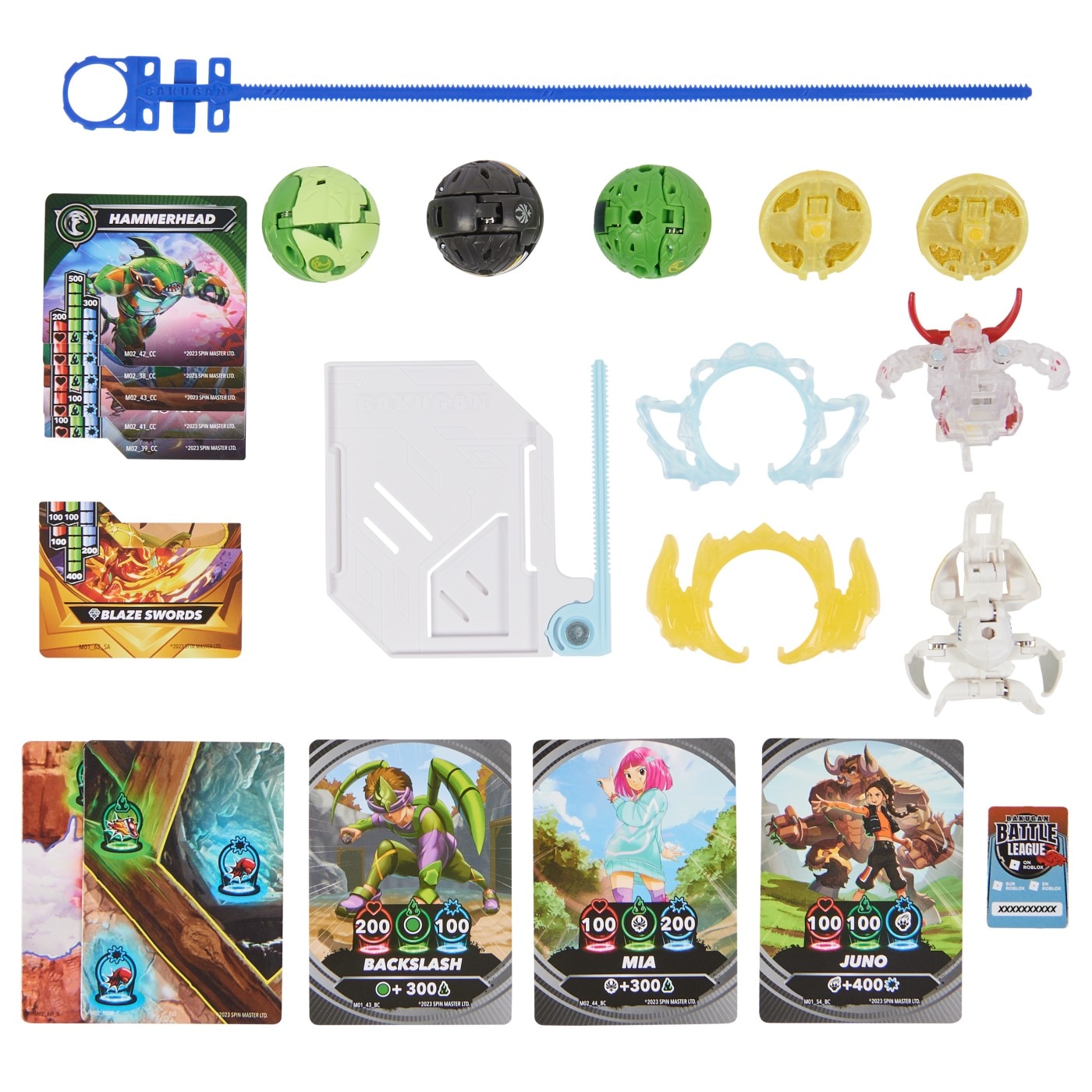Set Bakugan Battle Pack - Bruiser, Octogan, Ventri, Hammerhead si