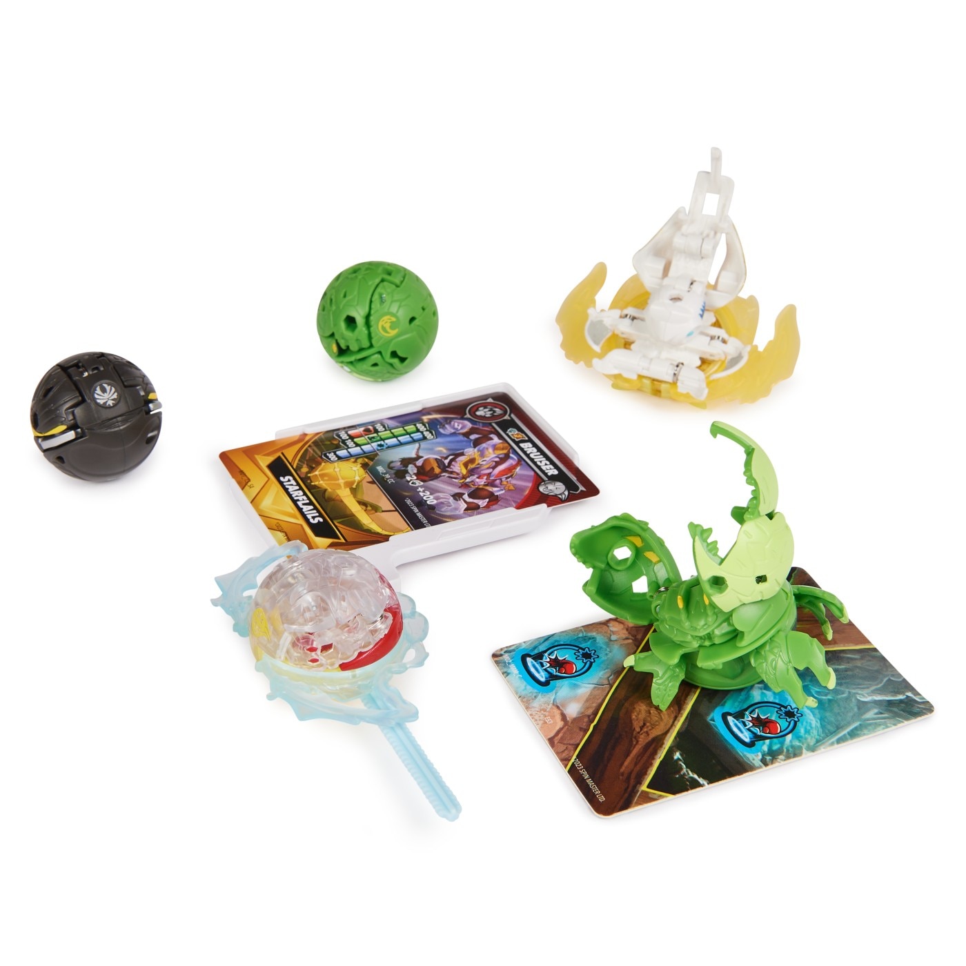 Set Bakugan Battle Pack - Bruiser, Octogan, Ventri, Hammerhead si