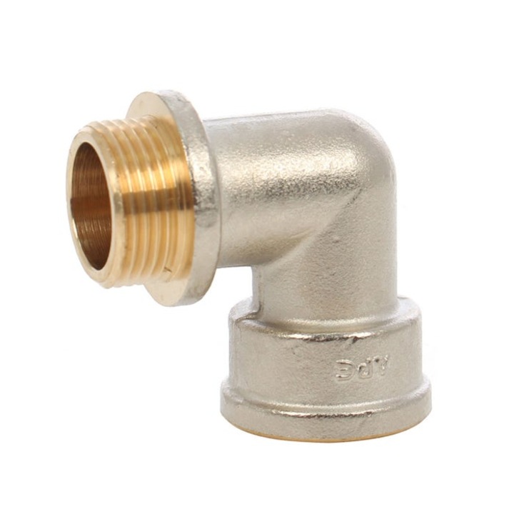 Sárgaréz könyök, 90 fok, FE-FI, 1/2", 92