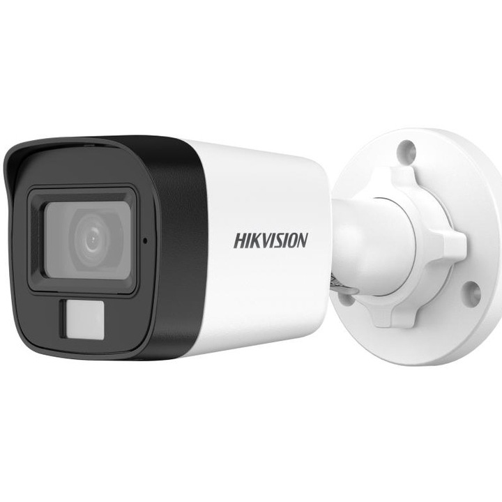 Камера за наблюдение Hikvision Mini Bullet DS-2CE16K0T-LPFS(2.8mm) 5MP Smart Hybrid Light Audio Sensor: 3K CMOS Резолюция 5MP