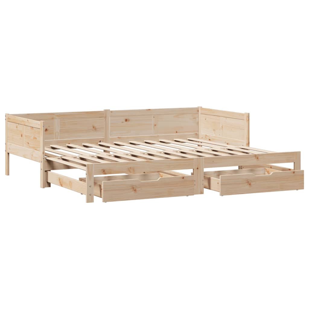 Pat cu 2 sertare, IKEA FLEKKE, alb, 80x200 cm - eMAG.ro