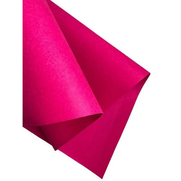 Fetru rigid1mm 50X50cm, roz