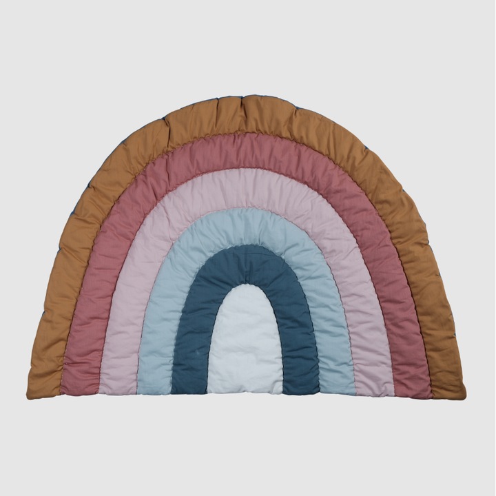 Paturica Fabelab Rainbow, 80x110cm, органичен памук, многоцветна, за бебета 0-3 месеца