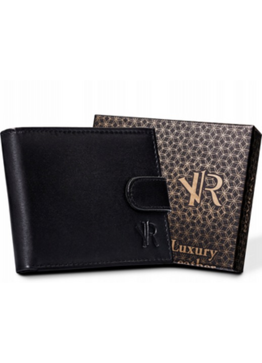 Portofel barbatesc Rovicky, piele naturala, RFID Blocking