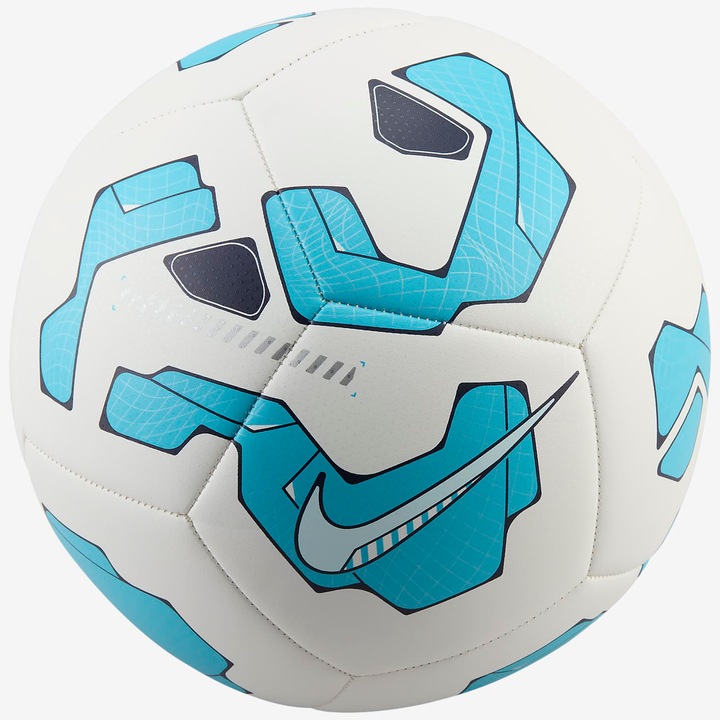 Футболна топка Nike Pitch, Размер 5, Бял/Светлосин
