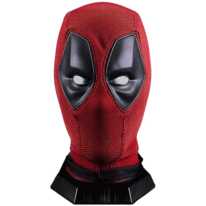 TasyPins Wade Winston Wilson felnőtt kötött maszk cosplayhez és Halloweenhez, latex, piros/fekete