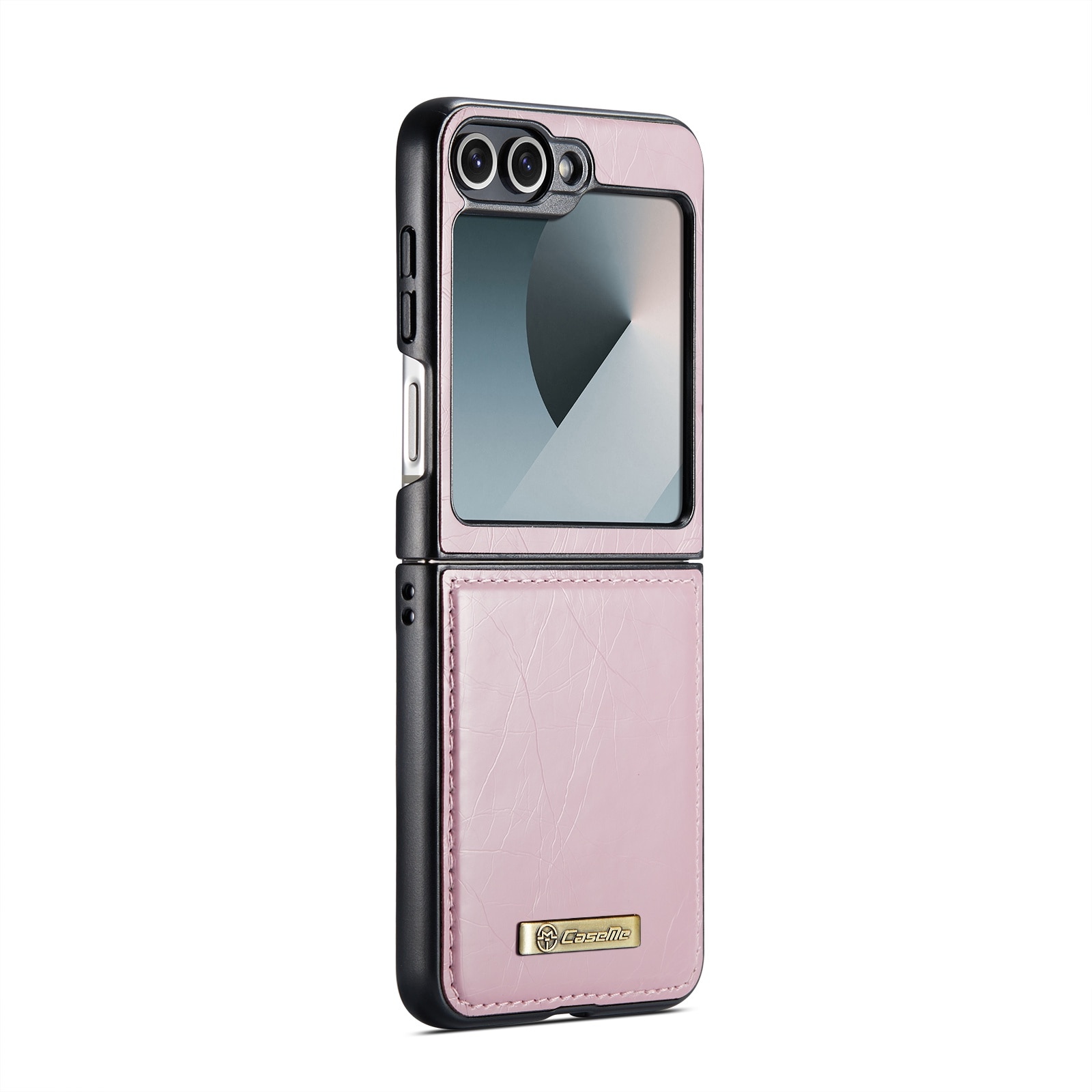 Husa pentru Samsung Galaxy Z Flip6, piele fina, tip carcasa, CaseMe, culoare Roz
