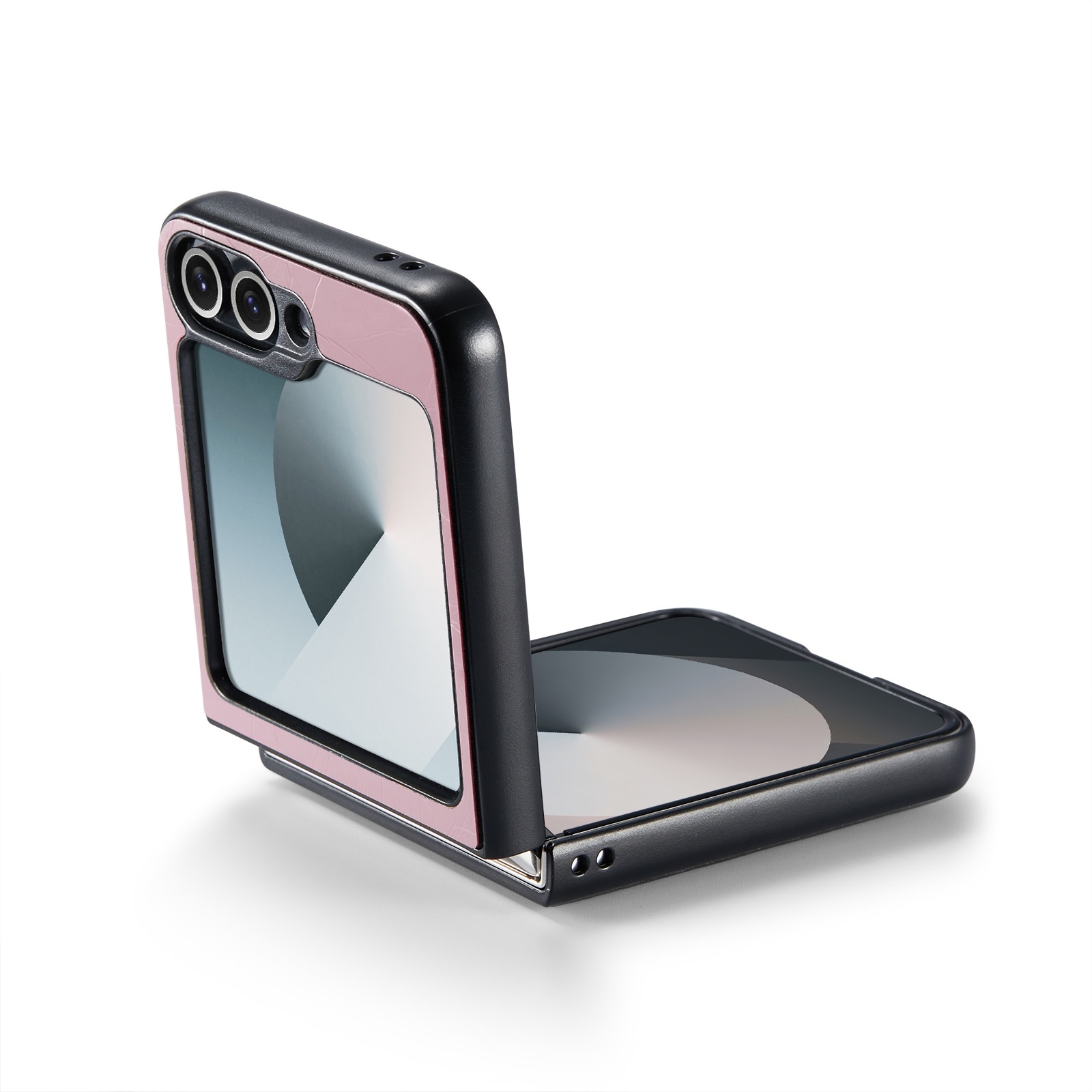 Husa pentru Samsung Galaxy Z Flip6, piele fina, tip carcasa, CaseMe, culoare Roz