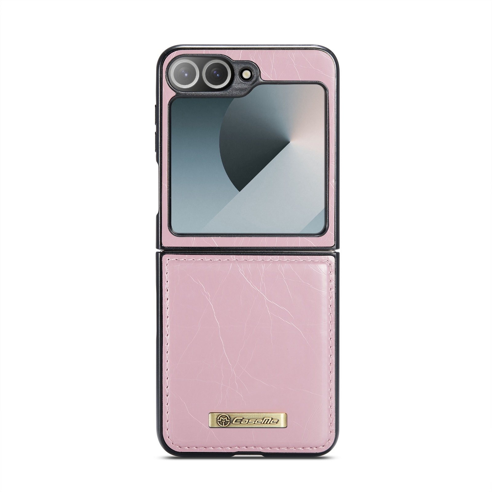 Husa pentru Samsung Galaxy Z Flip6, piele fina, tip carcasa, CaseMe, culoare Roz