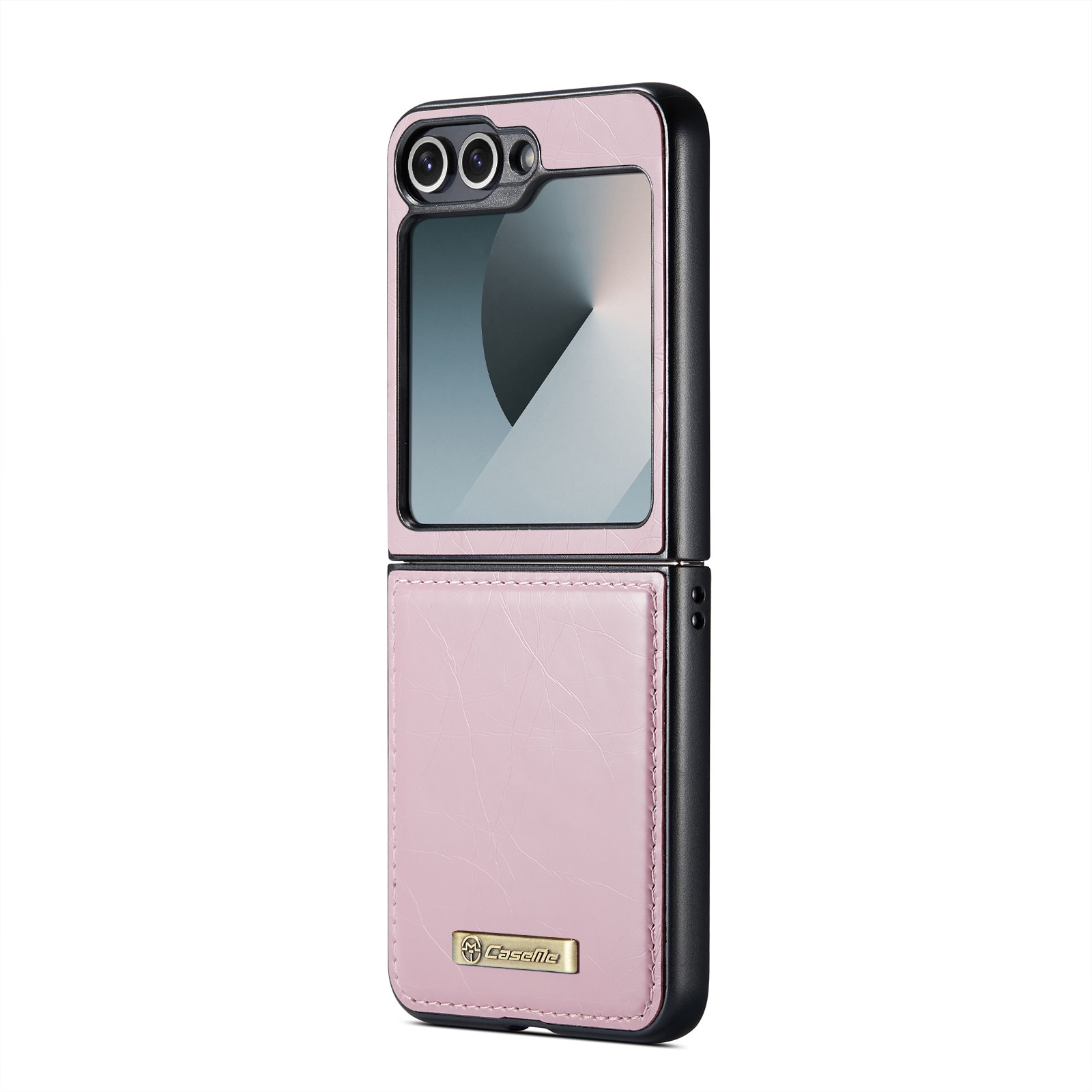 Husa pentru Samsung Galaxy Z Flip6, piele fina, tip carcasa, CaseMe, culoare Roz
