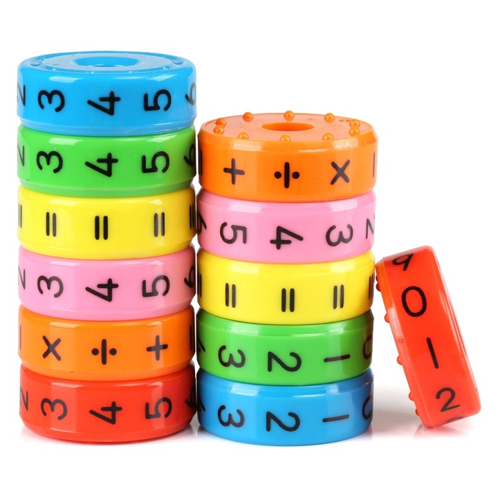 2 db TasyPins matematikai oktatójáték készlet, mágnes/ökológiai műanyag, 6x3x3cm