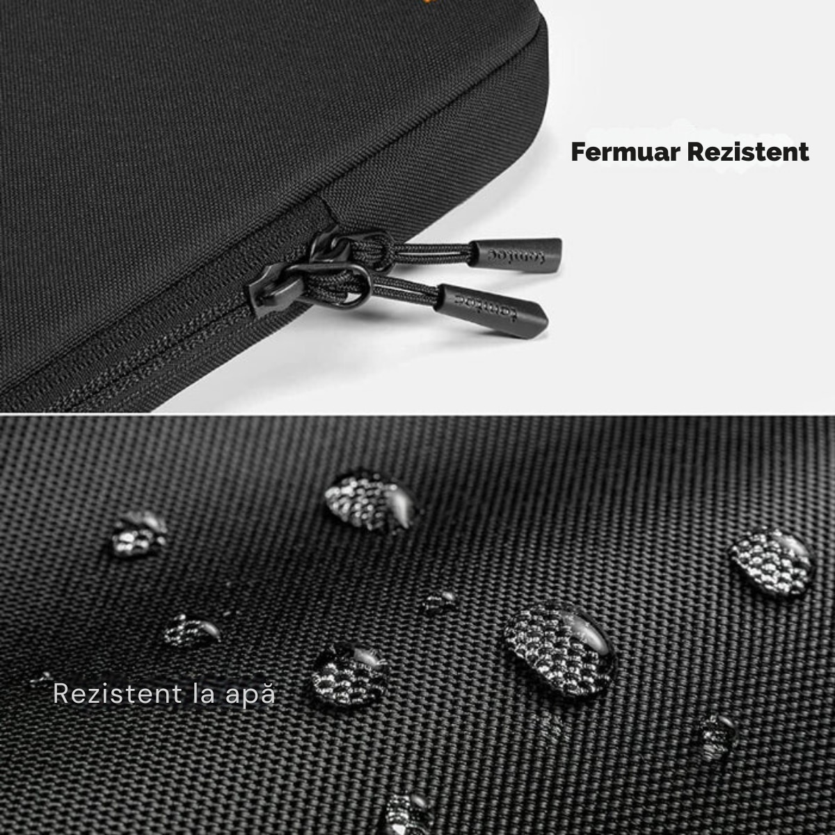 Husa de Protectie si Transport MacBook / Laptop / Tableta de 13 Inch, Dasbo®, Impermeabila, Rezistenta la socuri, Fermoar rezistent, cu Burete moale impotriva socurilor, Colturi intarite, Compatibila Universal, Negru