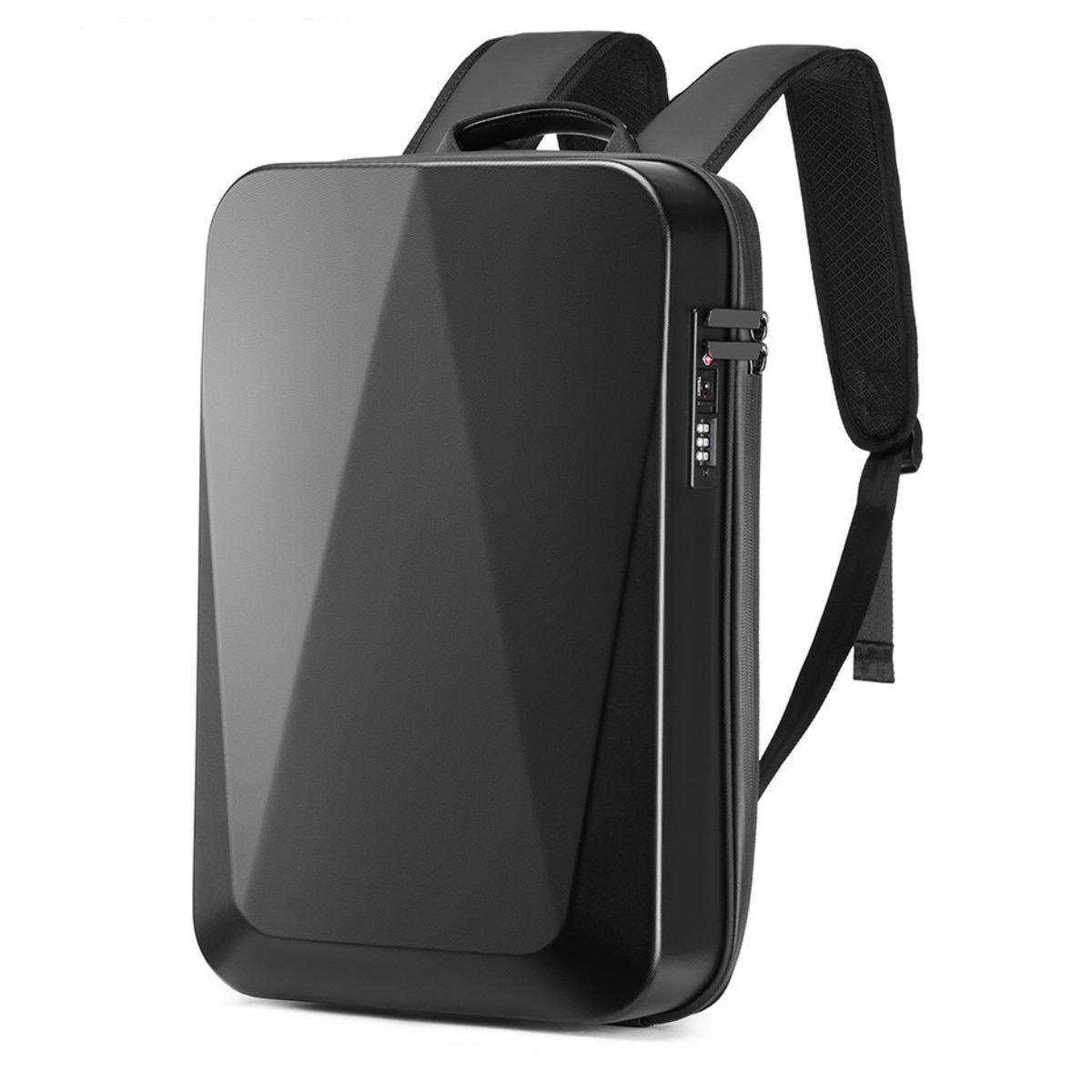 Rucsac Smart Extensibil pentru Laptop AZeira®, Barbatesc, Antifurt, Cifru Securitate, Conectivitate Multifunctional, Ergonomic, Organizare optima, Multiple buzunare, Protectie Laptopuri, 47x30x10/20 cm, Negru Carbon