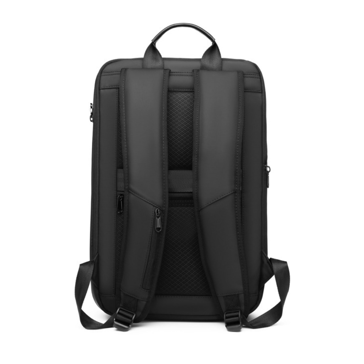 Rucsac Smart Extensibil pentru Laptop AZeira®, Barbatesc, Antifurt, Cifru Securitate, Conectivitate Multifunctional, Ergonomic, Organizare optima, Multiple buzunare, Protectie Laptopuri, 47x30x10/20 cm, Negru Carbon