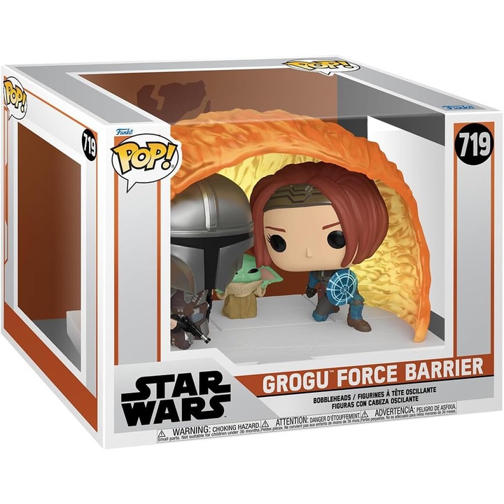 Figura - Pop! Star Wars - Grogu Force Barrier, többszínű, 15 cm