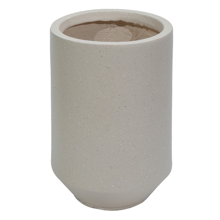 Ghiveci ecologic, Eco-friendly, Naimeed D6352, Mare, din materiale minerale, Crem, 45x38x38cm