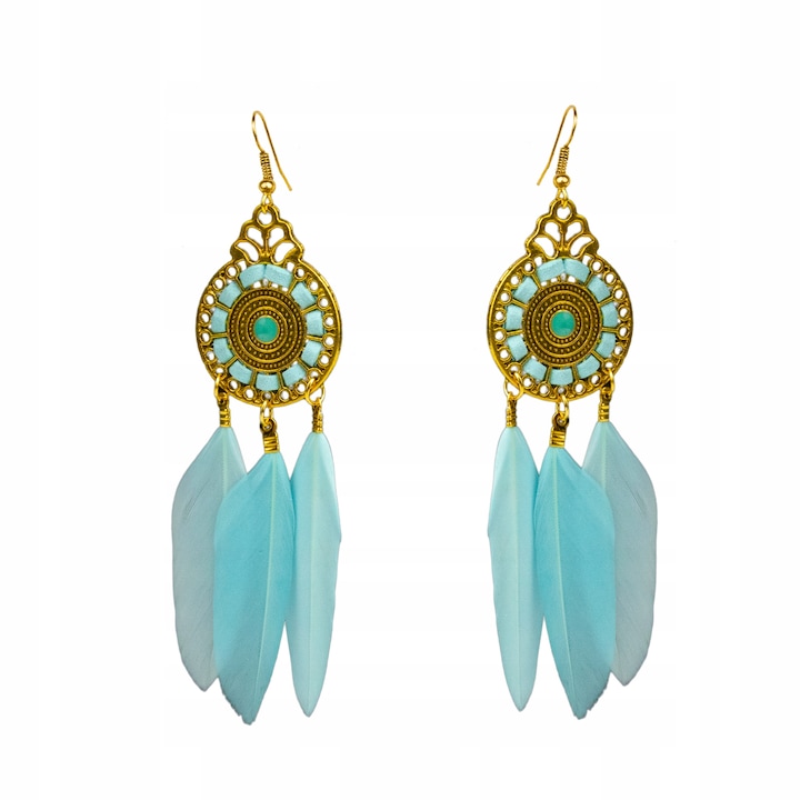 Cercei BOHO, Little Angel, J635, Albastru