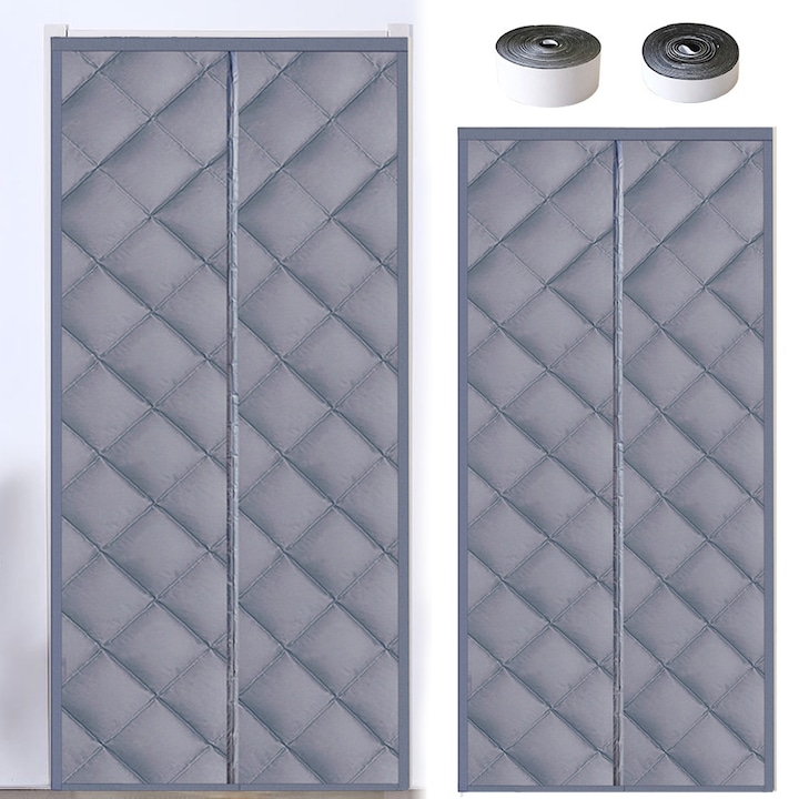 Cortina de acoperire a usii cu izolare termica magnetica, perdea pentru usa 80*190cm