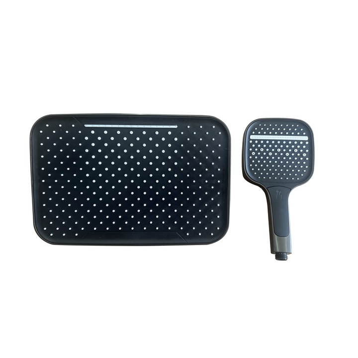 Set de dus TRENDY’S, negru, compus din para de dus superioara si dus de mana, PD104N