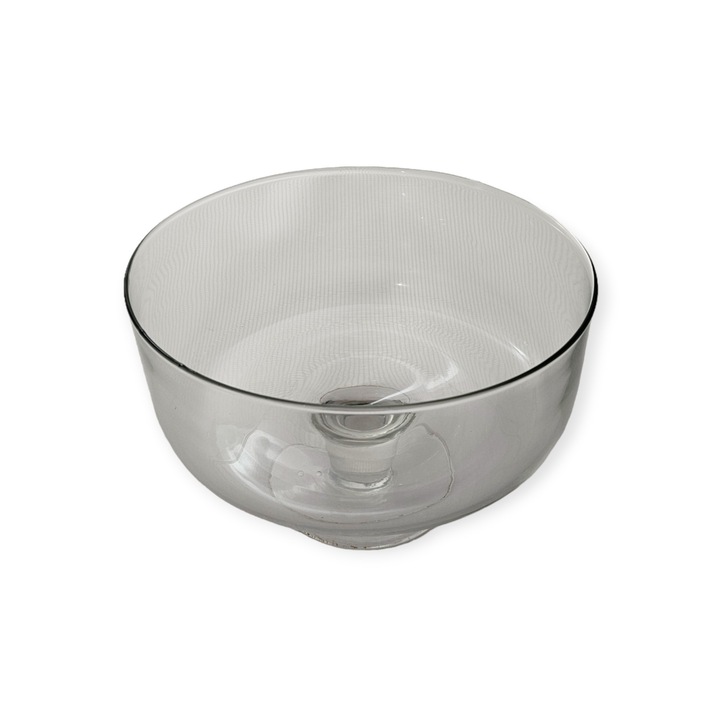 Буркан за бисквити 4 см, от прозрачно стъкло, с крак, 2000 мл