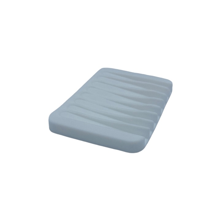 Savoniera silicon, 11.5x 8 cm, alb