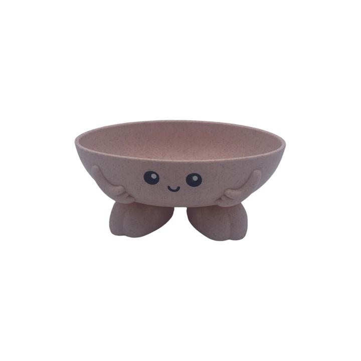 Savoniera plastic, roz, 12.5 x 6 x 4 cm, roz