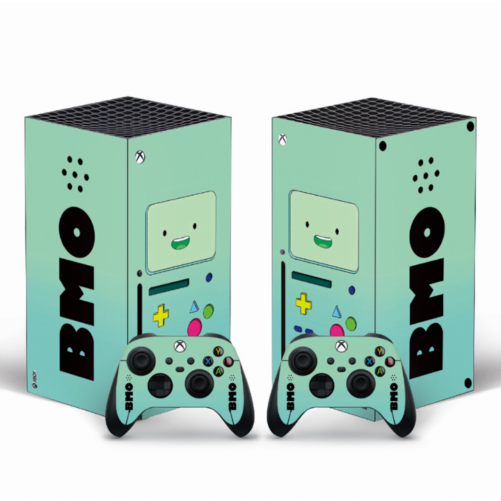 Matrica / Skin konzol és két kontroller Xbox Series X BMO modellhez, zöld