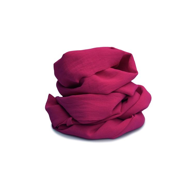 Crep American, 100% poliester, culoare Fucsia, dimensiuni 50 cm x 150 cm