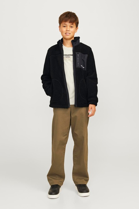 Jack & Jones, Яке с джоб отпред, Черен