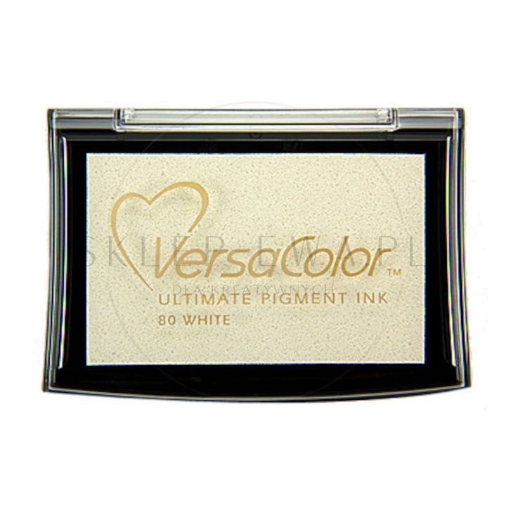 Мастилена тампона Tsukineko Versa Color, бяла, 76x46 мм