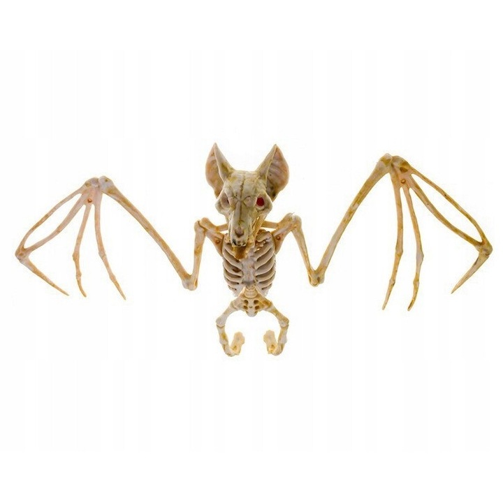 Dekoratív Denevér Csontváz, Halloween, Időjárásálló, Függeszthető Dekoráció, 30 Cm