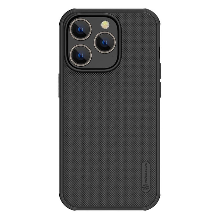 iPhone 16 Pro tok, ru iPhone 16 Pro - Nillkin Super Frosted Shield Pro, O55, polikarbonát, fekete