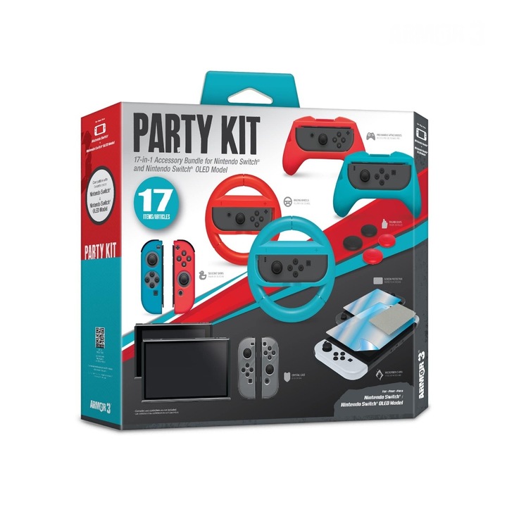 Armor3 Nintendo Switch/OLED party csomag
