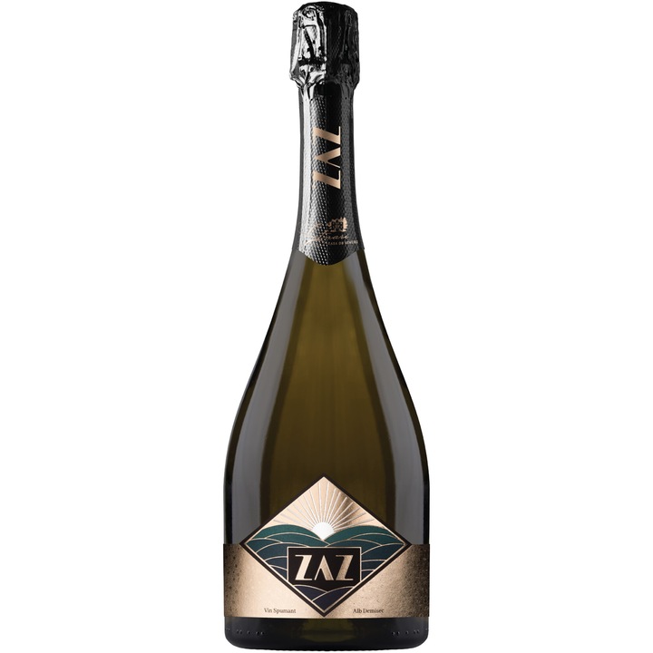 Vin Spumant Zaz, Alb Demisec, 0.75l