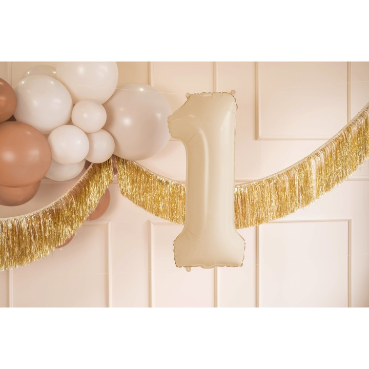 Фолиев балон фигура 1г. кремав 72см PartyDeco