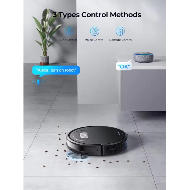 Robot de aspirare si mop Laresar Evol 3, 4500Pa, recipient praf 450 ml, capacitate baterie 3200 mAh, autonomie 180 minute, negru