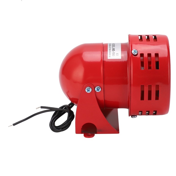 Алармена сирена Mmgoqqt MS-190, метална, устойчива на екстремни температури, 110V