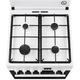 Готварска печка Electrolux LKK660220W, Смесен, 4 горелки, Предпазна плоча, Вградено запалване, Електрическа фурна, Plus Steam, AirFry, Таймер, Electric grill, Клас А, 60 см, Бял