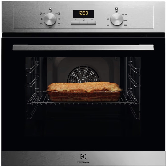 Cuptor incorporabil Electrolux EOH3F00BX, 65 l, Autocuratare catalitica, Timer electronic, Grill, Clasa A, Inox antiamprenta