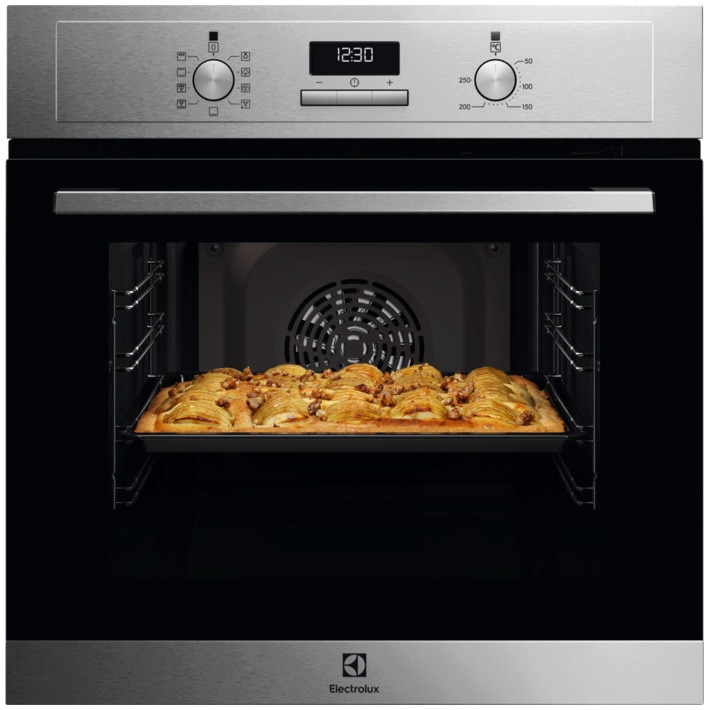 Cuptor incorporabil Electrolux EOD3F40BX, 65 l, Autocuratare catalitica, Timer electronic, SteamBake, Grill, Clasa A, Inox antiamprenta