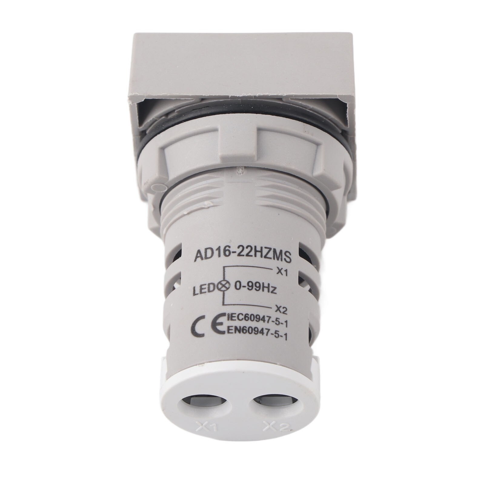 Frequenzanzeige, quadratische Digitalanzeige LED-Anzeigeleuchte AC100~380V 20~75Hz Frequenzmessgerät(rot