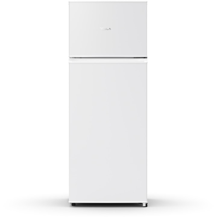 Frigider cu doua usi Tesla RD2100ME, 207 l, Iluminare LED, Clasa E, Usi reversibile, H 143 cm, Alb