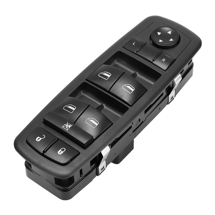 Comutator principal pentru geamuri electrice, Bizaical, compatibil Chrysler Town & Country 2008-2009, negru, 4602535-AG