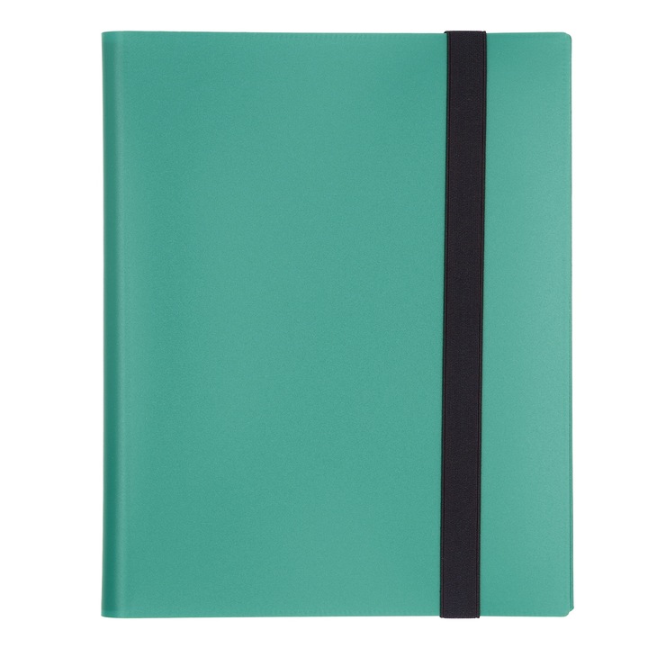 Gyűjtőalbum játékkártyákhoz, Jormftte, 20 oldal, 9 zseb, nagy kapacitás, zöld borító