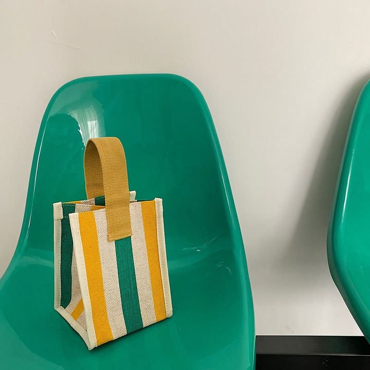 Jormftte Női vászontáska, kicsi, összecsukható, fakulásálló, többszínű