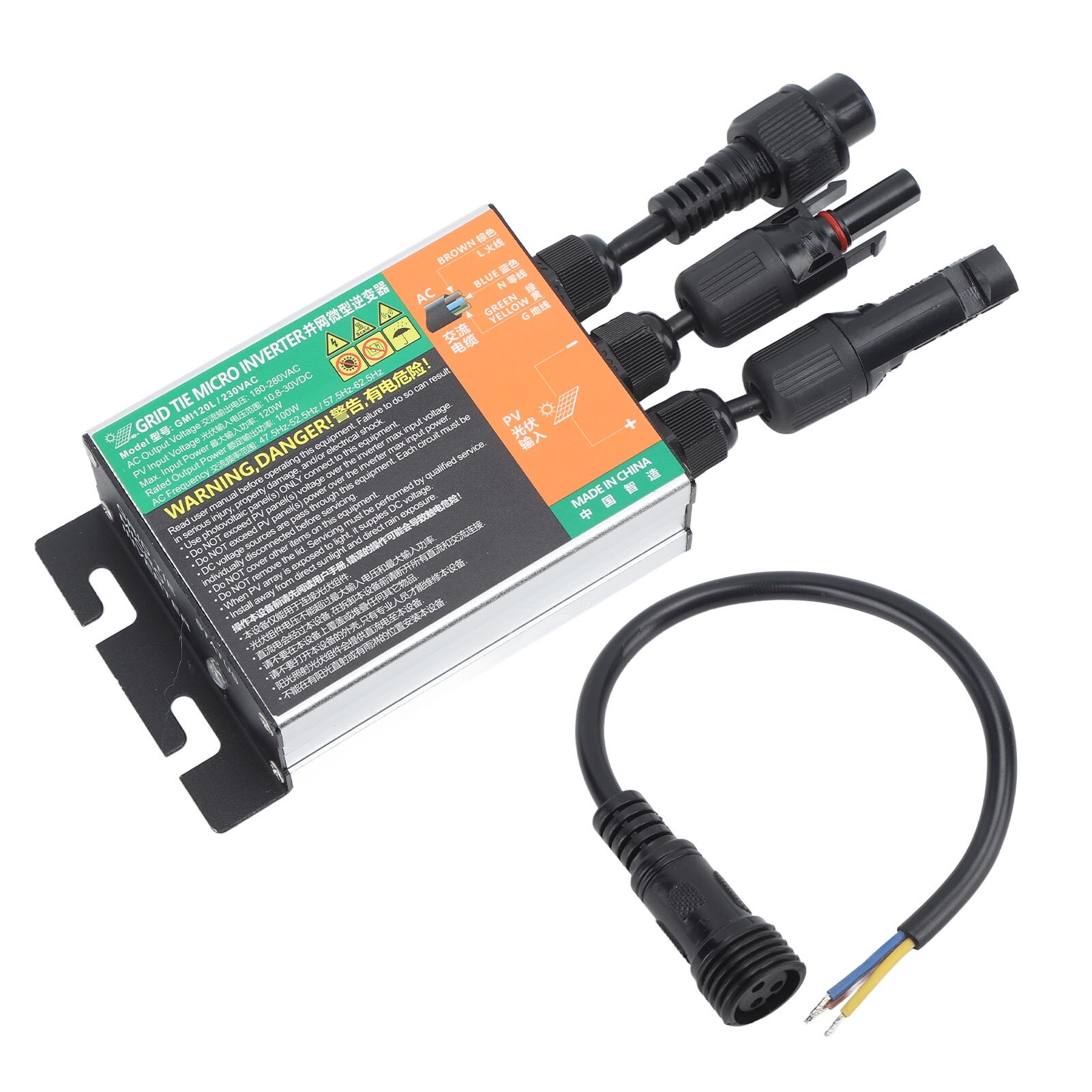 Doremifa Invertor Invertor fotovoltaic 350W Jormftte, unda pura, protectie la tensiune si ...