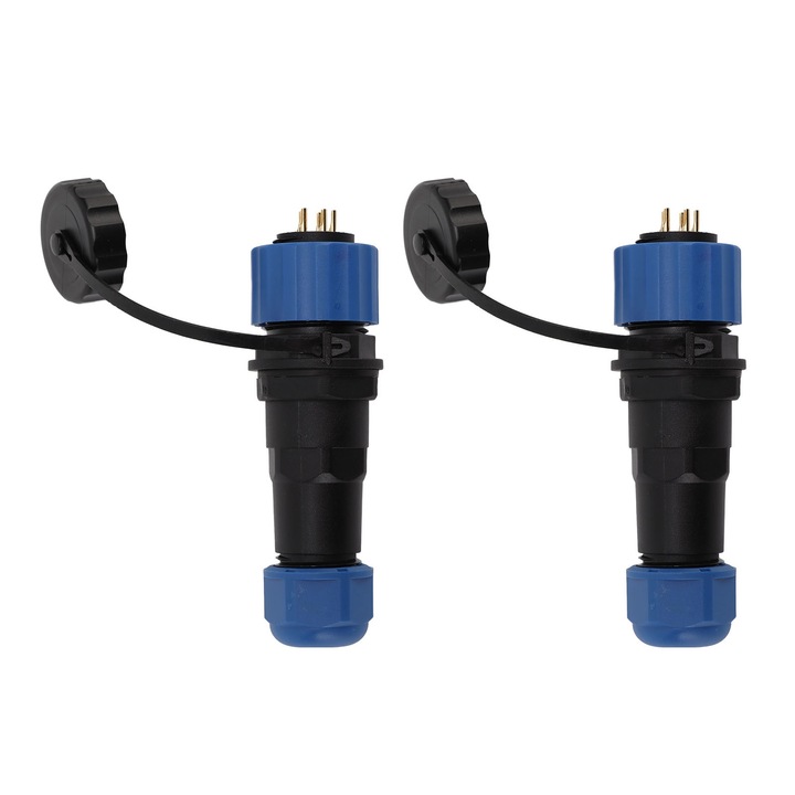 2 részes vízálló repülési csatlakozó készlet SD16 Jormftte, 5 tűs, G3/8, IP68, magas hőmérsékletnek ellenálló